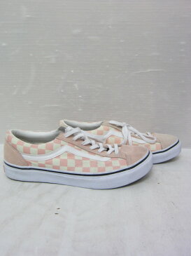 VANS OLD SKOOL/チェッカー ピンク 【中古】