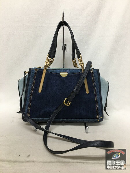 COACH 54066 DREAMER デニム　ショルダーバッグ【中古】[▼]