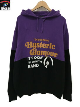 HYSTERIC GLAMOUR ツートン ニットパーカー L【中古】