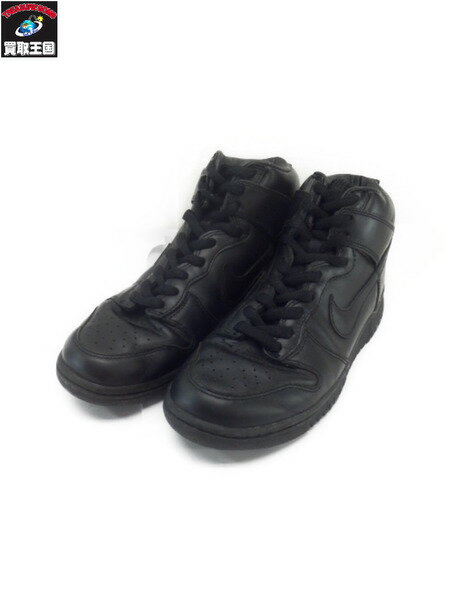 NIKE DUNK HIGH PREMIUM オールブラック 26.0cm【中古】[▼]