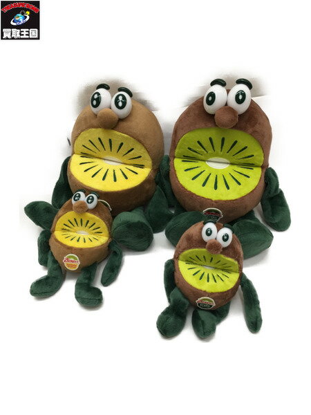 ゼスプリ キウイ・ブラザーズ ぬいぐるみ 4種セット 本体のみ Zespri Kiwifruit KIWI BROTHERS グリーン ゴールド 【中古】のサムネイル