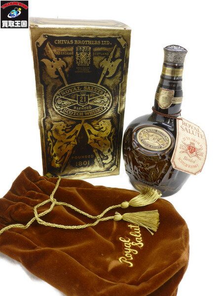 ROYAL SALUTE ロイヤルサルート スコッチウィスキー 21年 750ml 40度 ブラウン【中古】