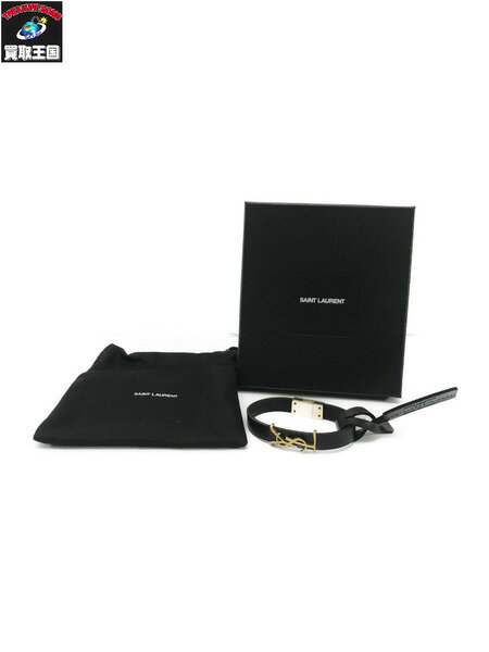 SAINT LAURENT オピウム レザーブレスレット 559355【中古】