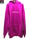 BALENCIAGA 20AW MEDIUM FIT HOODIE コピーライトロゴ ミディアムフィット プルオーバーパーカー M ピンク 578135【中古】 ▼