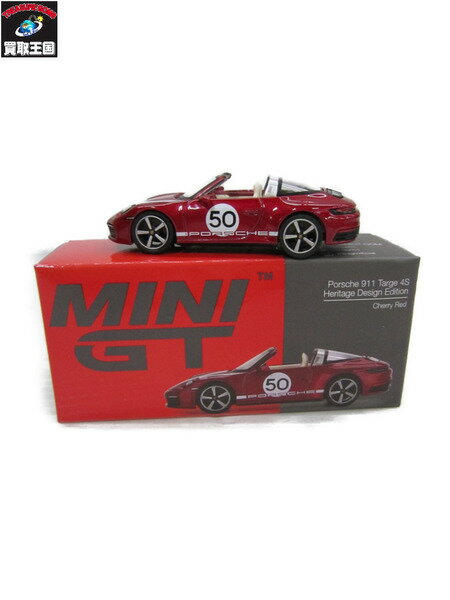 MINI GT 461 ポルシェ 911 タイガー 4S チェリーレッド【中古】