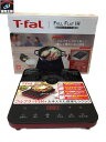 T-fal フルフラットIHリーガル レッド IH2025 卓上 コンロ【中古】