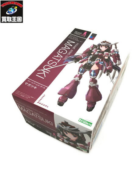 ※買取品のため【中古】扱いのお品になります。■商品名：フレームアームズガール マガツキ■サイズ：約　19x31x13 （センチ）■説明書：　未開封につき確認不可■パーツ 〔S未開封　A完品/未組立　B完品/未組立(ランナー外れ等)　C未組立(欠品・不具合あり)　Dその他状態〕状態ランク：S備考：　※片側のテープが剥がれております■箱 〔Sダメージなし　A軽いスレ程度　B角などに小ダメージ　C目立つダメージ　D形状を損なう大ダメージ〕状態ランク：B備考：シールを剥がした痕や凹み等がございます。■その他付属品：−−◆◆◆◆◆◆◆◆◆◆◆◆◆◆◆◆◆◆◆◆◆◆◆◆◆◆◆◆◆◆◆◆◇3万円以上クレジット決済(初回)ご利用のお客様へご注文の段階で『ご本人様確認』のお電話連絡をさせていただく場合がございます。※確認が取れない場合、ご注文がキャンセルとなってしまう場合がございますことご了承下さい。◇ご購入時の注意中古品であることをご理解頂き、状態などをご確認ください。データ反映のタイムラグにより、在庫切れ（商品をご用意できない）となる場合がございます。※ご不明点は、取扱い店舗までお問合せください。