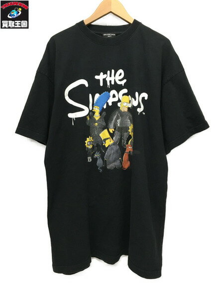 楽天買取王国　楽天市場店BALENCIAGA/THE SIMPSONS/21AW/オーバーサイズ/Tシャツ/2/ブラック【中古】