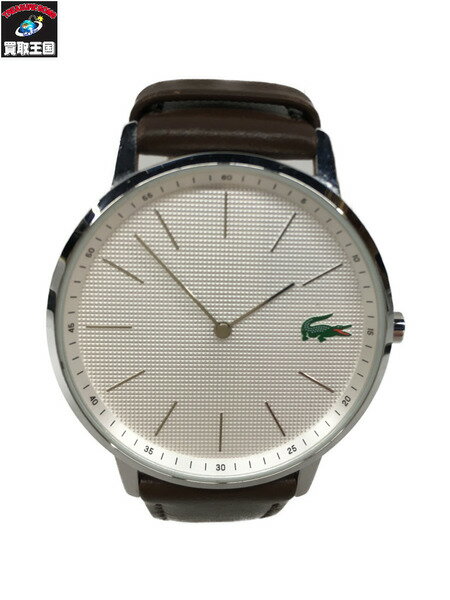 LACOSTE 腕時計 レザーベルト ブラウン【中古】[▼]