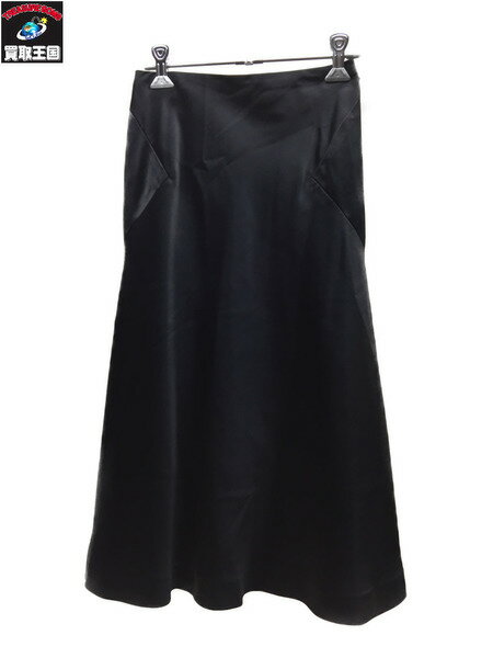 CHANEL/99年/パネル切替シルクスカート/36/黒/P13979V07988【中古】[▼]