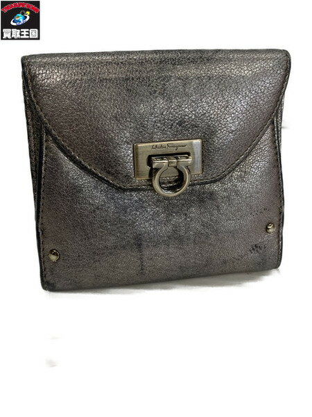 S.Ferragamo ガンチーニ 二つ折り財布【中古】