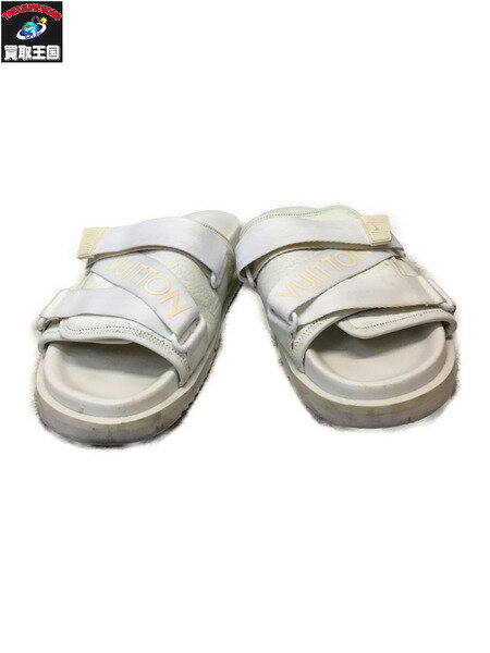 LV 20SS ホノルルライン ミュール サンダル 7 ホワイト【中古】[▼]