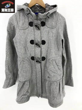 BURBERRY BLUE LABEL スウェット ダッフルコート 38【中古】