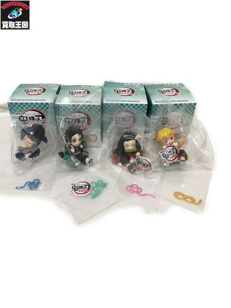 鬼滅の刃 無限列車編 チャーム付きフィギュア 4種コンプ【中古】のサムネイル