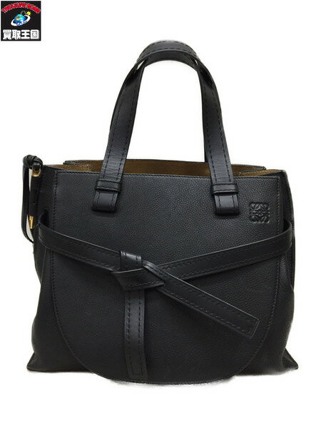 LOEWE ゲート トップミニ/ハンドバッグ/ブラック/黒/ロエベ【中古】[▼]