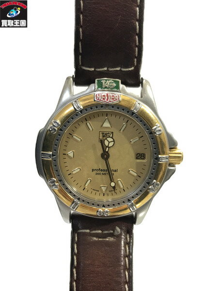 タグホイヤー/プロフェッショナル200m/WF1221-K0 ※革ベルト劣化【中古】