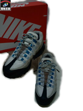 NIKE/AIR MAX 95 GREY FOG/LASER BLUE-WHITE-BLACK/24.0【中古】