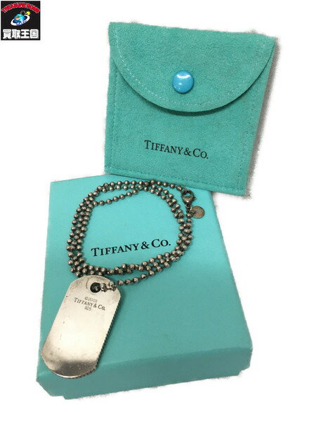 Tiffany＆Co ティファニー コインエッジ ドッグタグ ネックレス シルバー925【中古】のサムネイル