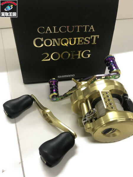 SHIMANO　21カルカッタコンクエスト200HG　純正ハンドル有【中古】[▼]