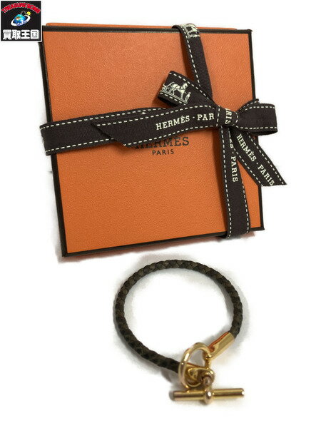 HERMES/グレナン/ブレスレット/ブラウン【中古】