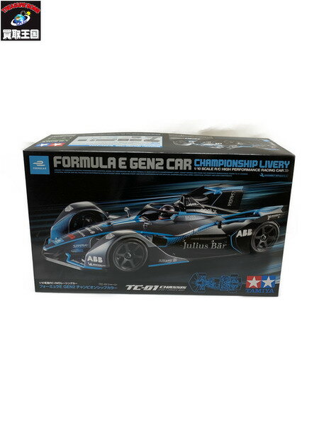 タミヤ 1/10電動RC 4WDレーシングカー TC-01 フォーミュラE GEN2 チャンピオンシップカラー【中古】のサムネイル
