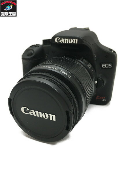 CANON デジタル一眼カメラ EOS Kiss X3 18-55mm 3.5-5.6 IS レンズ:18-55mm 3.5-5.6 IS/動作OK【中古】