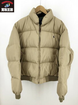 POLO RALPH LAUREN ダウンジャケット ベージュ M【中古】