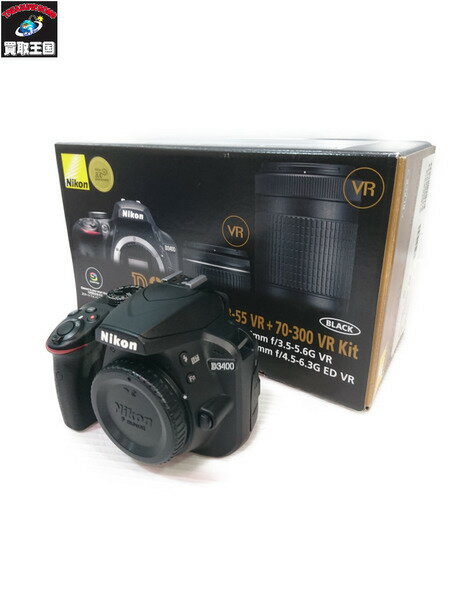 Nikon D3400/デジタル一眼レフカメラ/ダブルズームキット 18-55VR+70-300VR【中古】