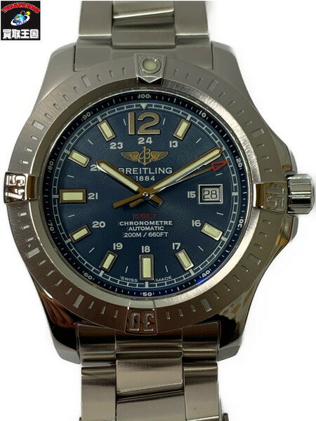 ブライトリング コルト A17388 青文字盤 OH・仕上げ済 BREITLING COLT 自動巻き 腕時計 【中古】