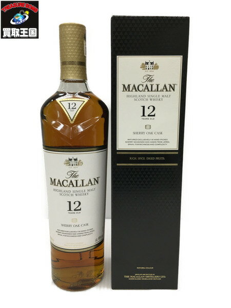 MACALLAN 12年 SHERRY OAK CASK 700ml/40％【中古】