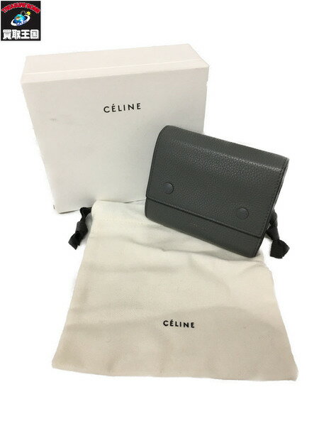 CELINE レザー 三つ折り財布【中古】[▼]