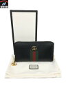 GUCCI/オフィディア/ラウンドファスナー/黒/ブラック/グッチ/サイフ/長財布【中古】[▼]