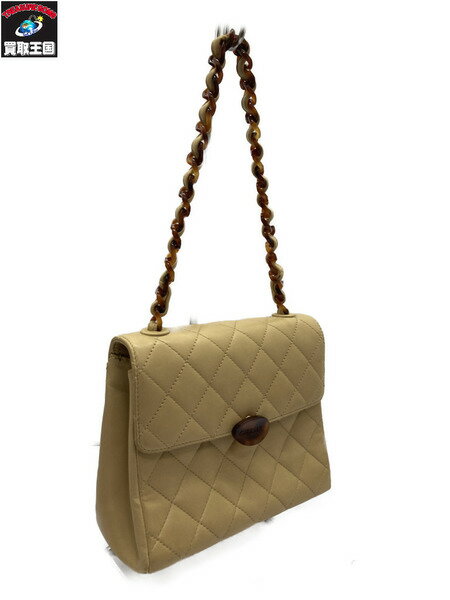 CHANEL/マトラッセ ラムスキン プラチェーンハンドバッグ 5664434【中古】[▼]