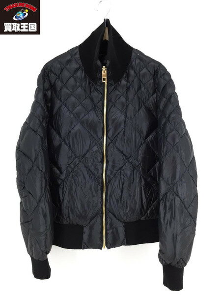DOLCE＆GABBANA キルティングダウンジャケット ブラック siz50 G9CL5T G7ZGC【中古】