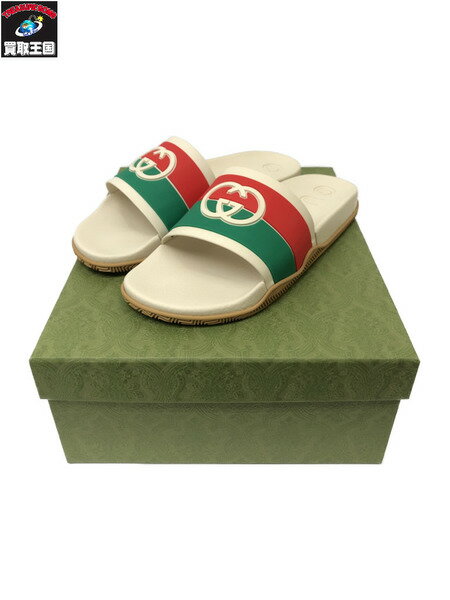 GUCCI Gスライドサンダル インターロッキング ロゴ【中古】[▼]