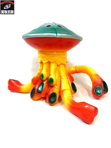 ソフビシリーズ 怪獣郷 円盤生物 アブソーバ(イエロー) ウルトラマンレオ TSUBRAYA【中古】