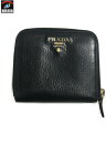 PRADA/1ML018/SAFFIANO METAL NERO/レザー/BLK【中古】[▼]