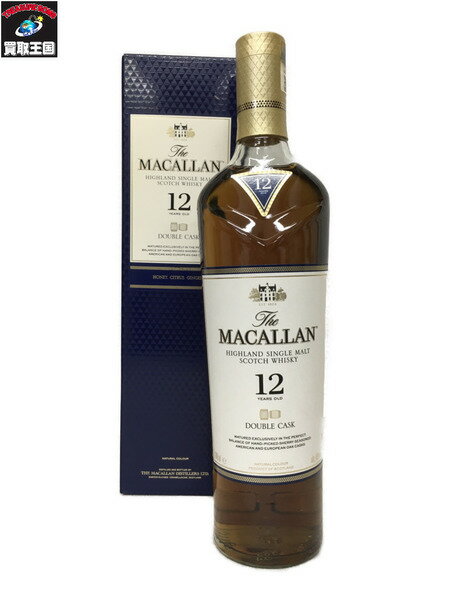 The MACALLAN ザ・マッカラン 12年 DOUBLE CASK 700ml 箱付き【中古】