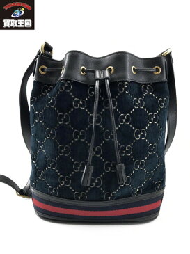 GUCCI ベルベット ショルダーバッグ 巾着バッグ 574960【中古】