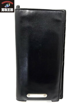 SAINT LAURENT 二つ折り長財布 NVY【中古】[▼]