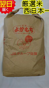 【令和5年産　新米】佐賀県産ヒヨクモチもち米　玄米30kg(