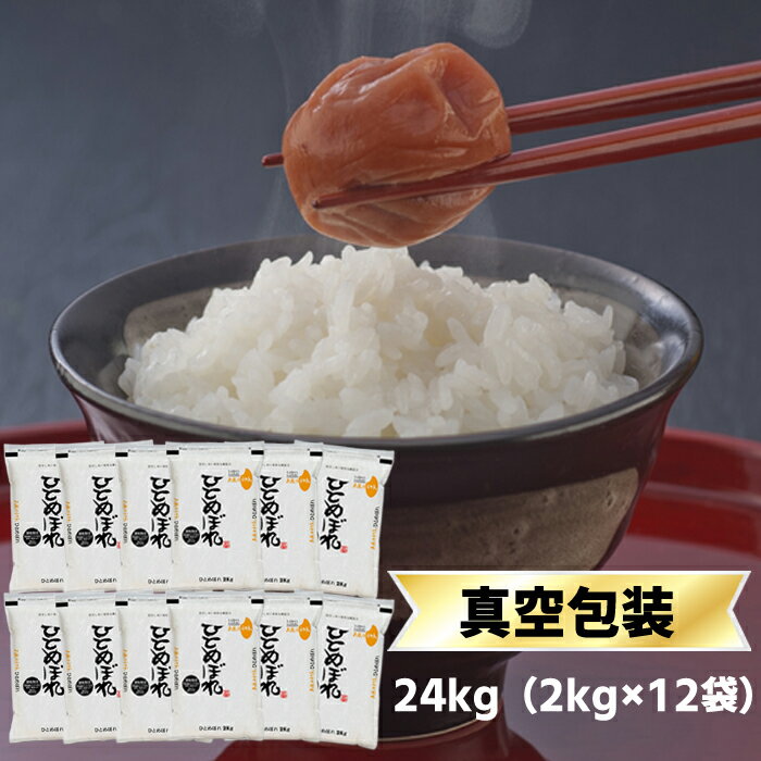 令和3年(2021年) 福島県産 ひとめぼれ 白米 24kg（2kg×12袋）【送料無料】【米袋は窒素充填包装】【即日出荷】