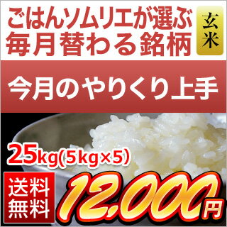 ＜精選玄米＞山形県産　はえぬき（25kg｜5kg×5袋）【送料無料・令和元年産 】 【6月のやりくり上手】【玄米】