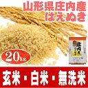 29年産 はえぬき 米 20kg 送料無料【10kgX2袋】【今だけお得!数に限りあり!】【無洗米◎...