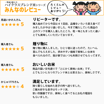 コシヒカリ 5割入り 10kg 送料無料 ハイクラスブレンド米 選べる精米方法 (無洗米/白米) 令和2年産 山形県産 ※一部地域は別途送料追加 お米 コメ こめ