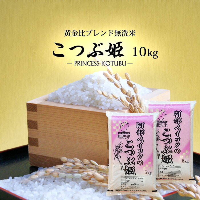 無洗米 送料無料 10kg こつぶ姫 5kg袋×2ケ 【別途送料加算地域あり】