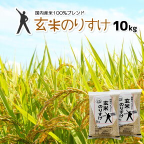 玄米 10kg 送料無料 玄米のりすけ 家計応援玄米 一部地域送料無料（北海道.中国.四国.九州.沖縄を除く)