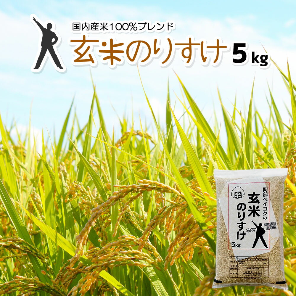 玄米 5kg 送料無料 玄米のりすけ 一部地域送料無料(北海道.中国.四国.九州.沖縄を除く)