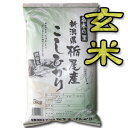 【新米！令和5年産】【送料無料（一部地域を除く）】棚田米！新潟県栃尾産コシヒカリ“玄米” 5kg×2袋　契約農家直仕入れ！名水の里の棚田米♪新潟から産地直送でお届けします♪