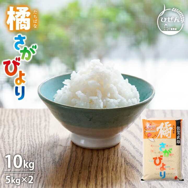 令和5年産 佐賀県産 橘 さがびより 10kg 5kg 2袋 米 送料無料 武雄市 産地限定 【全農安心システム米】